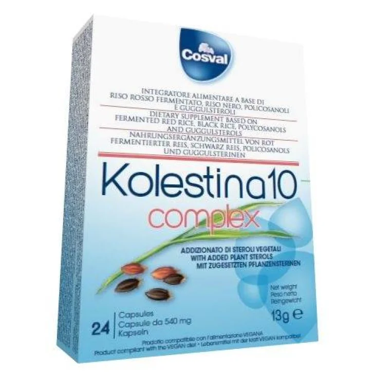 KOLESTINA 10 COMPLEX 24 CAPSULE 540 MG KOLESTINA 10 COMPLEX 24 CAPSULE 540 MG