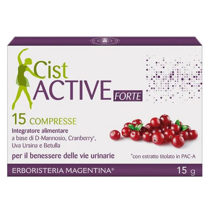 Cist Active Forte per il benessere delle vie urinarie 15 Compresse Cist Active Forte per il benessere delle vie urinarie 15 Compresse