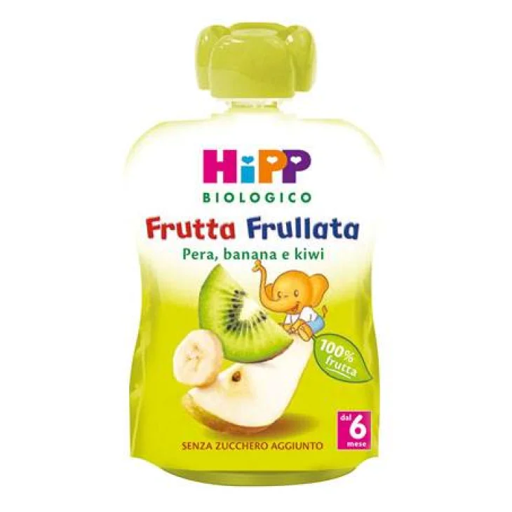 Hipp Bio Frutta Frullata Pera Banana Kiwi 90 G Hipp Bio Frutta Frullata Pera Banana Kiwi 90 G