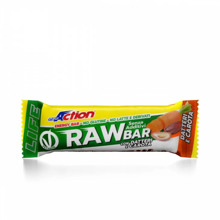 Proaction Life Raw Bar Barretta Energetica Datteri e Carota 30 g Proaction Life Raw Bar Barretta Energetica Datteri e Carota 30 g