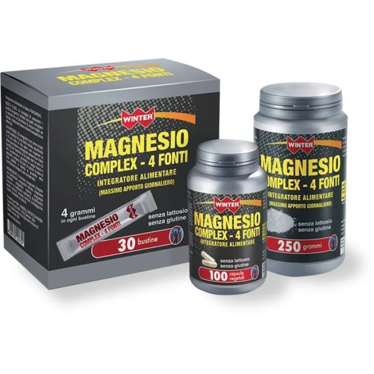 Winter Magnesio Complex 4 Fonti 100 Capsule Vegetali Winter Magnesio Complex 4 Fonti 100 Capsule Vegetali