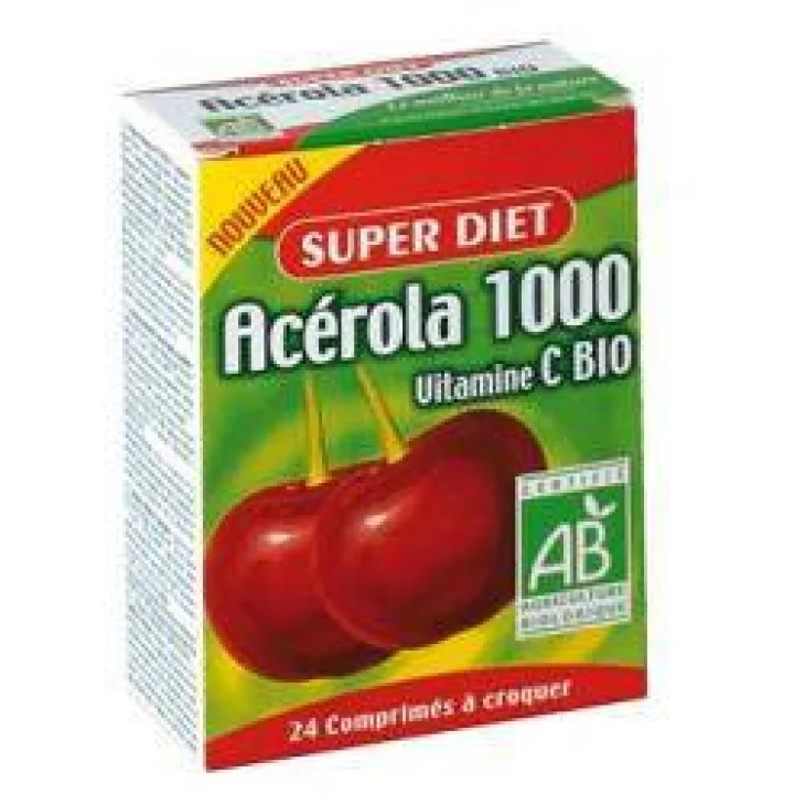 SUPERDIET ACEROLA 1000 VITAMINA C BIO 24 COMPRESSE SUPERDIET ACEROLA 1000 VITAMINA C BIO 24 COMPRESSE