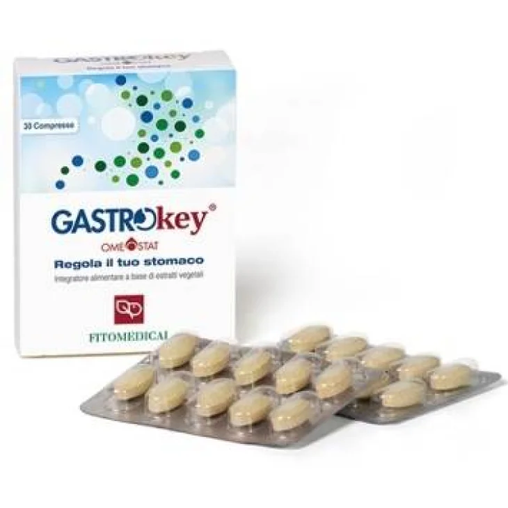 Fitomedical Gastrokey Integratore contro Acidit&agrave; e Reflusso 30 compresse