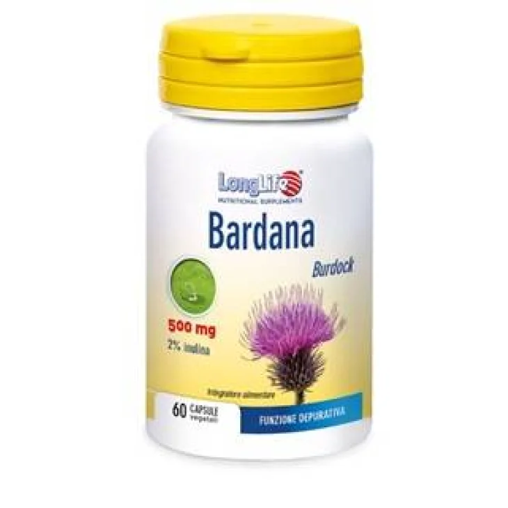 Longlife Bardana 500 mg Integratore Drenante 60 Capsule Vegetali Longlife Bardana 500 mg Integratore Drenante 60 Capsule Vegetali