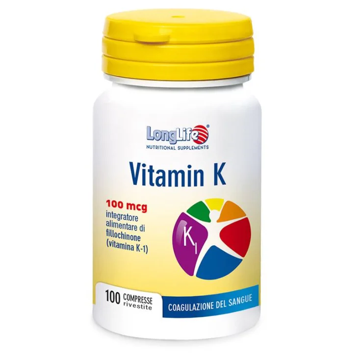 Longlife Vitamin K 100 MCG 100 compresse Longlife Vitamin K 100 MCG 100 compresse