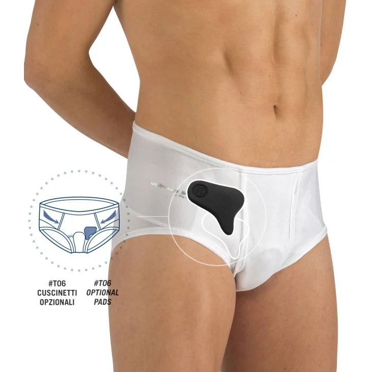 Pavis Wellness 651 Slip ErniaBlock Slip per uomo Bianco Taglia 75