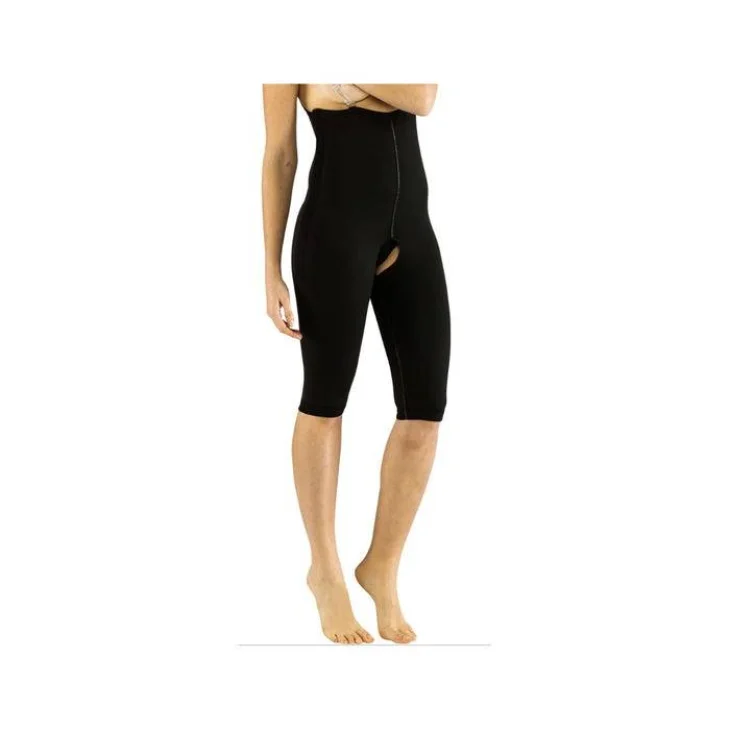 Wellness 373 Salopette Liposuzione Corta Indumento compressivo Nero Taglia L