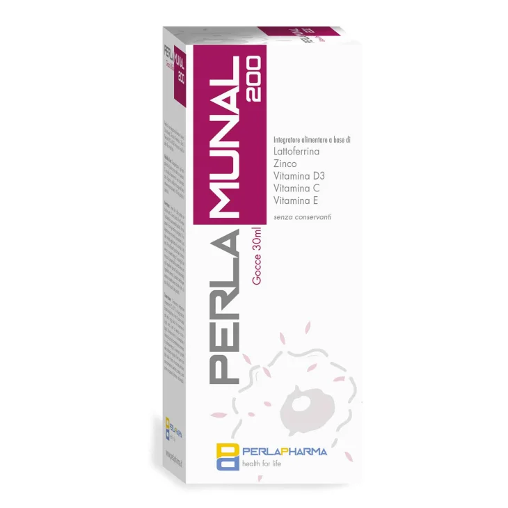 Perlamunal 200 Gocce Integratore di Lattoferrina 30 ml Perlamunal 200 Gocce Integratore di Lattoferrina 30 ml