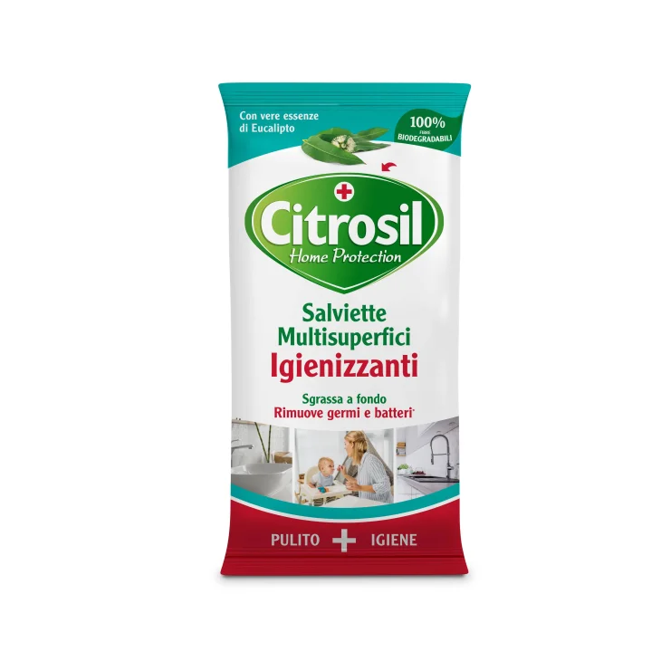Citrosil Home Protection Salviette Multisuperfici Igienizzanti Eucalipto 40 panni Citrosil Home Protection Salviette Multisuperfici Igienizzanti Eucalipto 40 panni