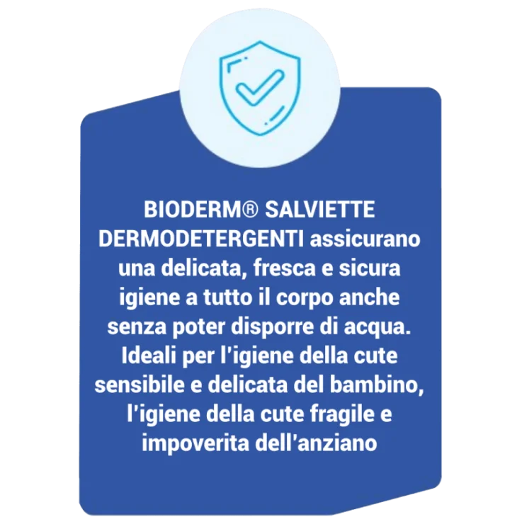 Bioderm Salviette Dermodetergenti Extra Soft 100 Pezzi