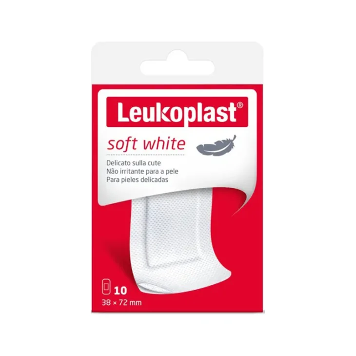 LEUKOPLAST SOFT WHITE 72 X 38 CM 10 PEZZI LEUKOPLAST SOFT WHITE 72 X 38 CM 10 PEZZI