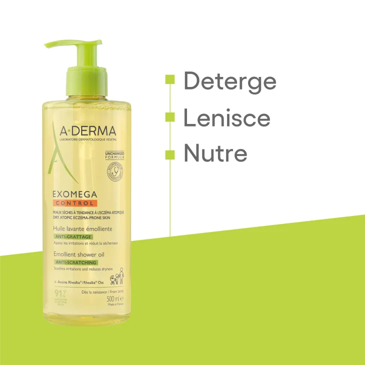 A-Derma Exomega Control Olio Lavante Emolliente 500 ml