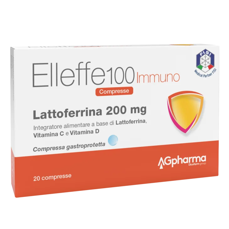 Agpharma Elleffe Immuno Integratore di Lattoferrina 20 compresse Agpharma Elleffe Immuno Integratore di Lattoferrina 20 compresse