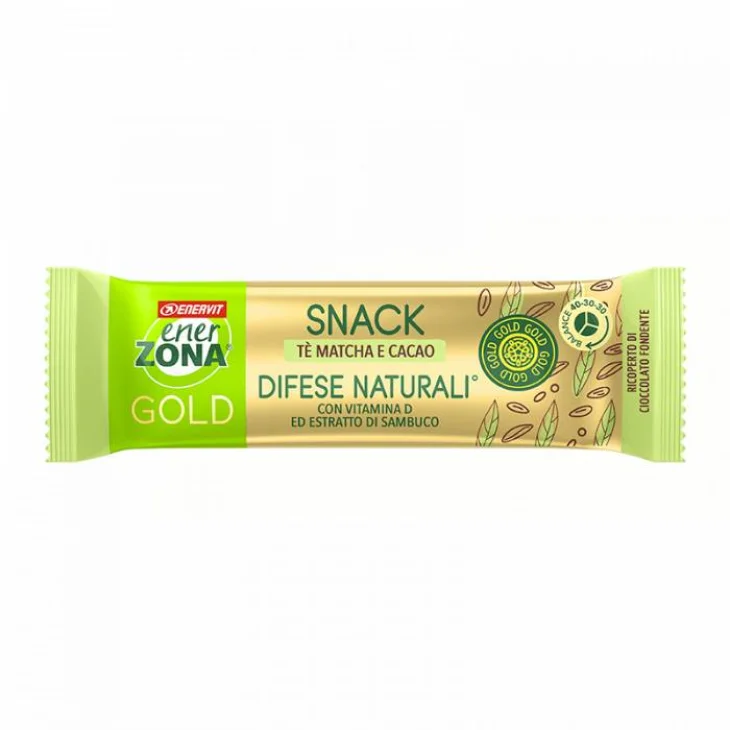 Enerzona Snack Gold Difese Naturali Tè Matcha e Cacao 31 g Enerzona Snack Gold Difese Naturali Tè Matcha e Cacao 31 g