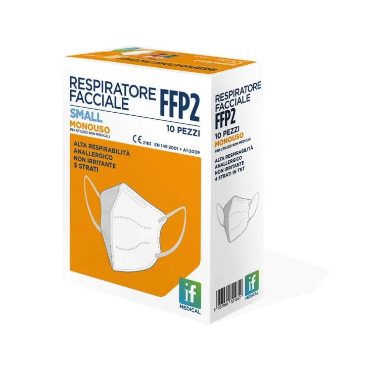 IF Medical Mascherina FFP2 Bianca Small 10 Pezzi