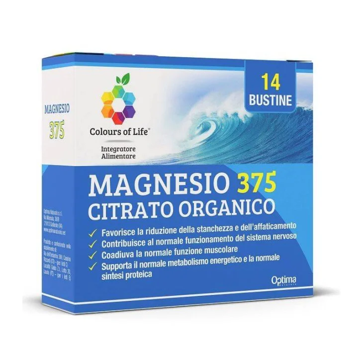 Magnesio 375 Integratore Stanchezza 14 Bustine Magnesio 375 Integratore Stanchezza 14 Bustine