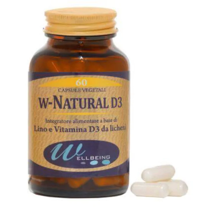 Wellbeing W Natural D3 Integratore 60 Capsule Wellbeing W Natural D3 Integratore 60 Capsule