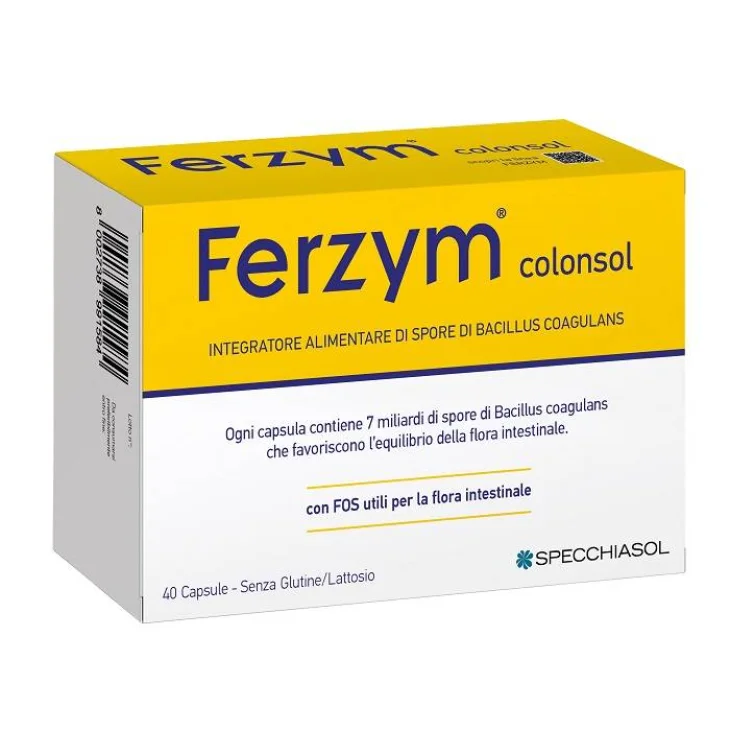 Specchiasol Ferzym Colonsol Integratore di Fermenti Lattici 40 Capsule Specchiasol Ferzym Colonsol Integratore di Fermenti Lattici 40 Capsule