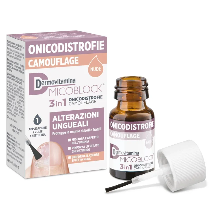 Dermovitamina Micoblock 3 in 1 Onicodistrofie Camouflage 8 ml Dermovitamina Micoblock 3 in 1 Onicodistrofie Camouflage 8 ml