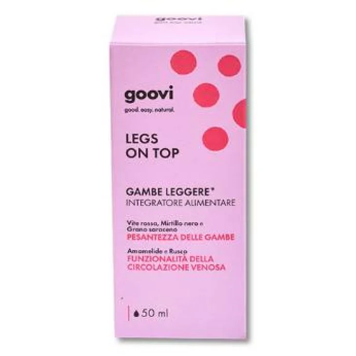 Goovi Legs on Top Integratore Alimentare per Migliorare la Circolazione Gocce 50ml Goovi Legs on Top Integratore Alimentare per Migliorare la Circolazione Gocce 50ml