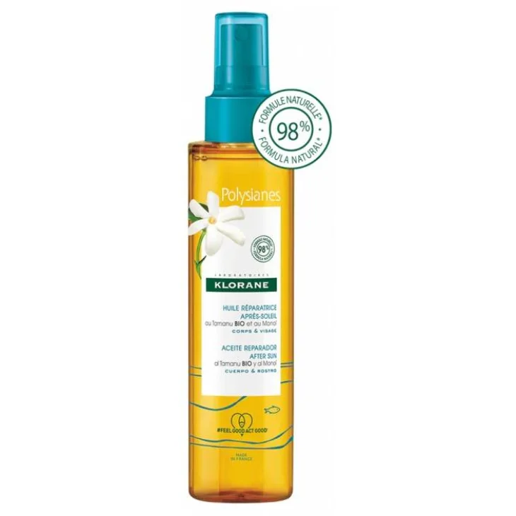 Klorane Olio Ristrutturante Doposole al Tamanu Bio e al Monoï 150 ml Klorane Olio Ristrutturante Doposole al Tamanu Bio e al Monoï 150 ml