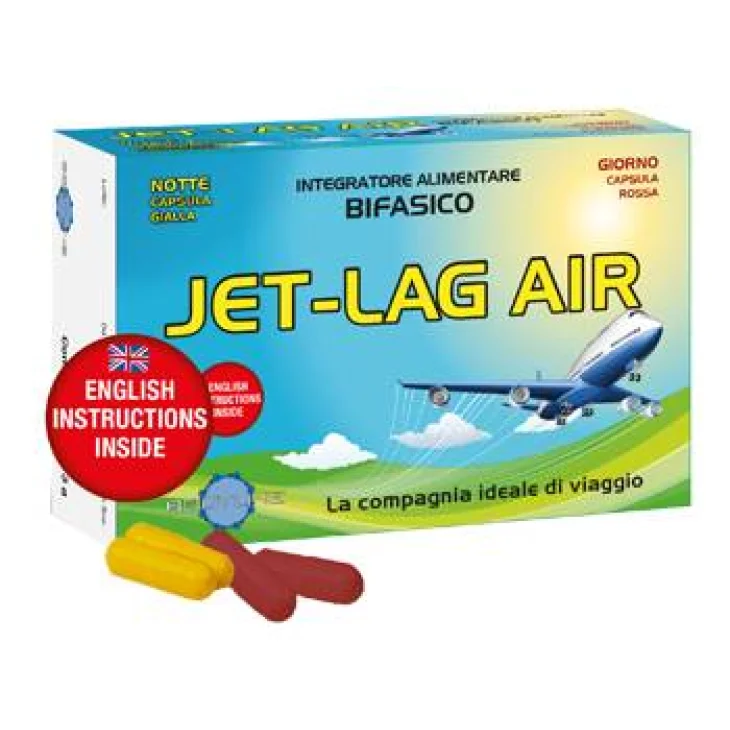 JET-LAG AIR 10 CAPSULE GIALLE RIPOSO + 20 CAPSULE ROSSE ENERGIA JET-LAG AIR 10 CAPSULE GIALLE RIPOSO + 20 CAPSULE ROSSE ENERGIA