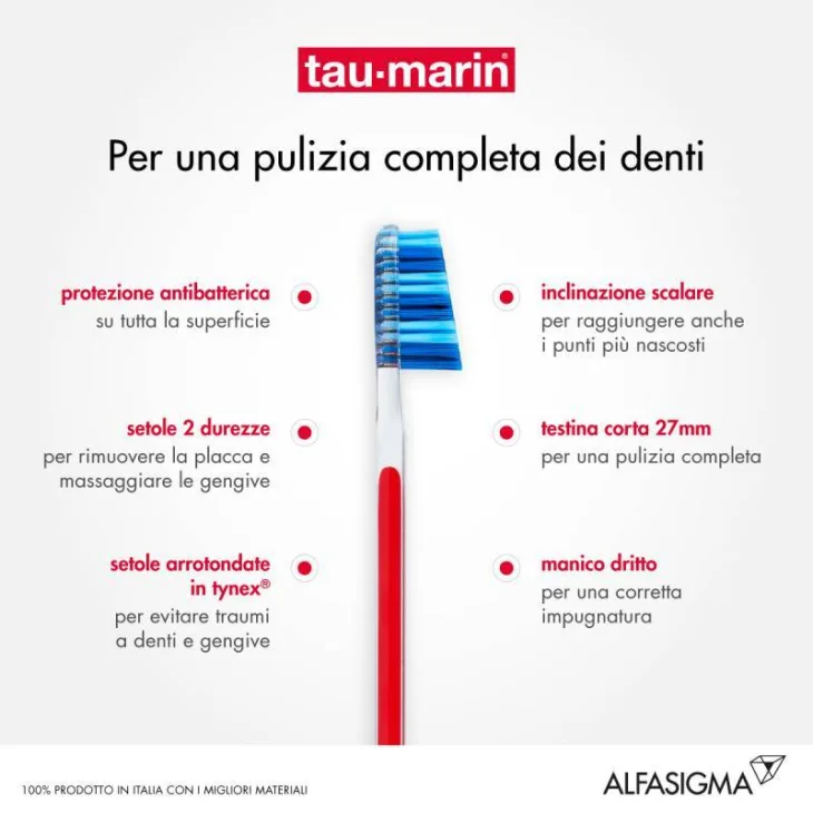 Tau-Marin Spazzolino Professional 27 Setole Morbide 1 Pezzo Tau-Marin Spazzolino Professional 27 Setole Morbide 1 Pezzo