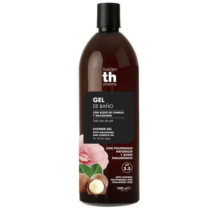 Th Pharma Polifenoli Acido Ialuronico Gel doccia con Camelia e Macadamia 1000 ml