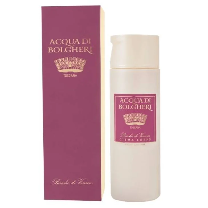 ACQUA BOLGHERI CREMA CORPO BACCHE DI VINUM BIO 200 ML ACQUA BOLGHERI CREMA CORPO BACCHE DI VINUM BIO 200 ML