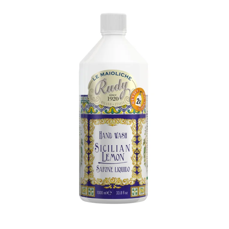 Rudy Profumi Maioliche Ricarica Sapone Sicilian Lemon 1l