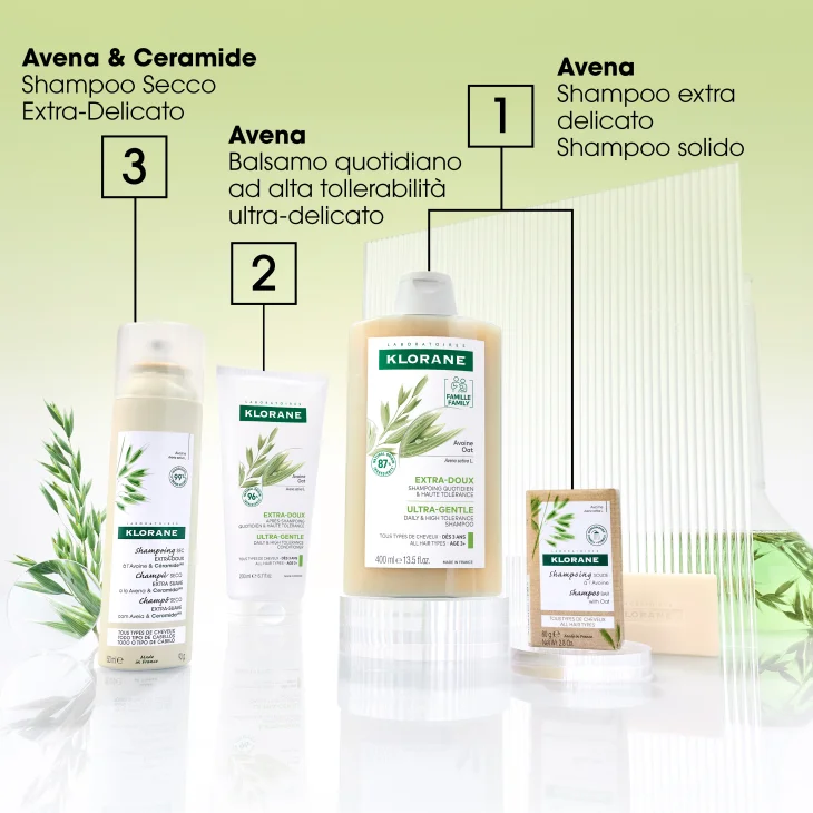 Klorane Shampoo Uso Frequente al Latte d'Avena 400 ml