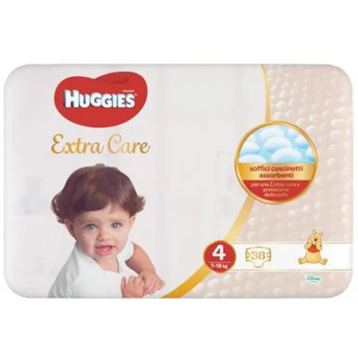 Huggies Extra Care Grande Misura 4 Pannolini 38 pezzi Huggies Extra Care Grande Misura 4 Pannolini 38 pezzi