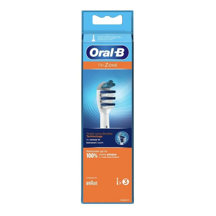 Oral-B TriZone Testine Di Ricambio Confezione da 3 pezzi