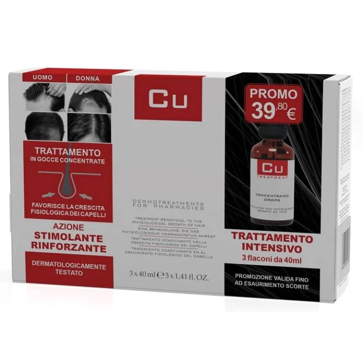 Vital Plus Cu Trattamento Perdita Capelli Intensivo 3 X 40 ml Vital Plus Cu Trattamento Perdita Capelli Intensivo 3 X 40 ml