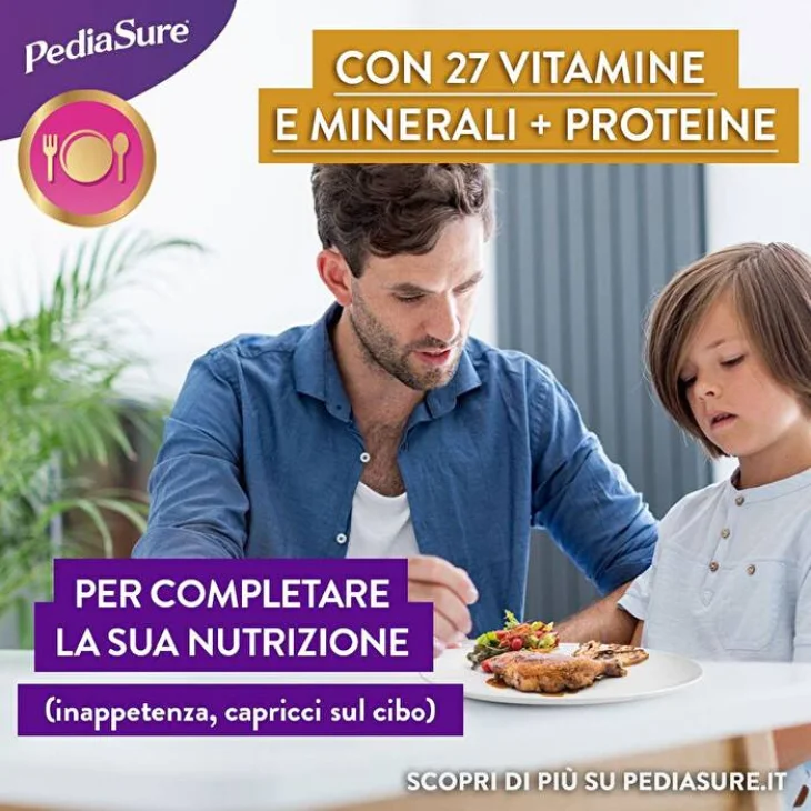 Pediasure Rinforza Crescita e Sviluppo del Bambino Vaniglia 850 g