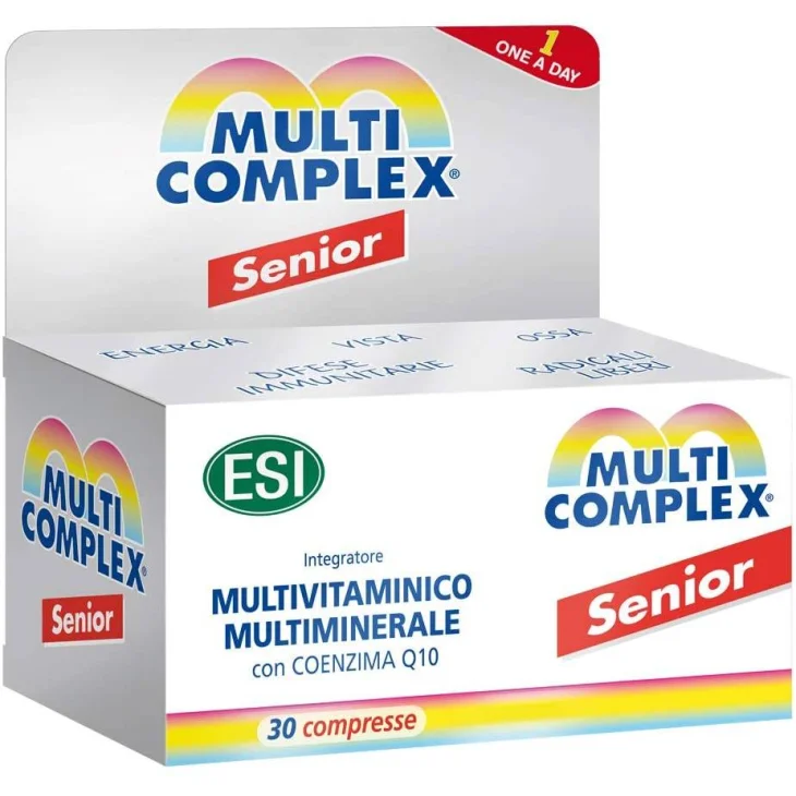 Esi Multicomplex Senior Integratore Multivitaminico Multiminerale 30 compresse Esi Multicomplex Senior Integratore Multivitaminico Multiminerale 30 compresse