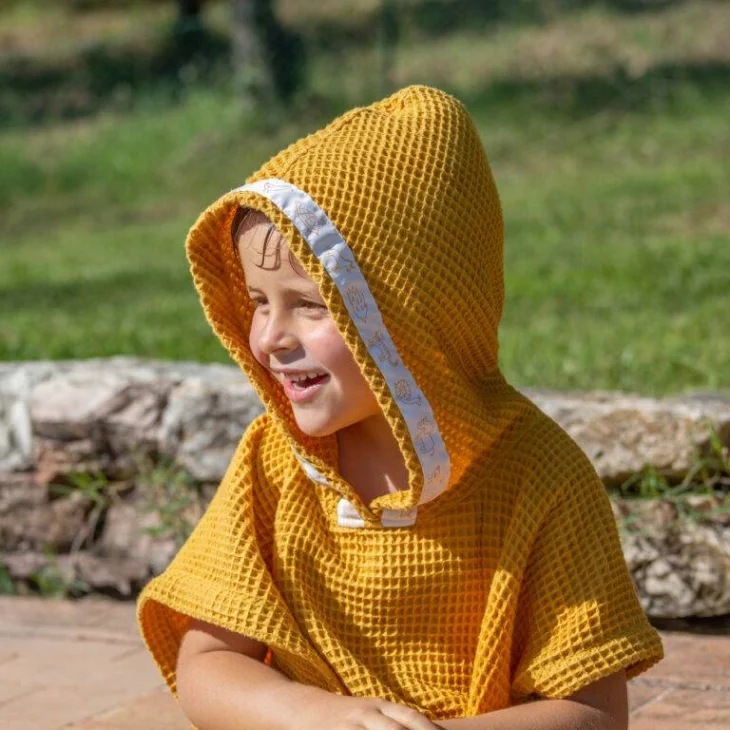 Zac4Kids Poncho Nido d&rsquo;Ape Giallo Ocra