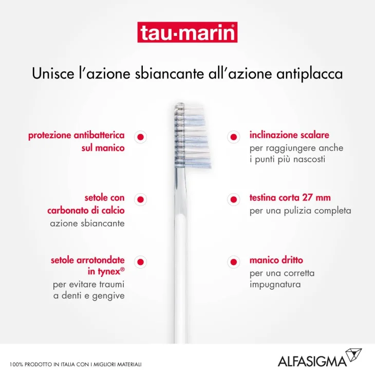 Tau-Marin Spazzolino Professional White Con Antibatterico