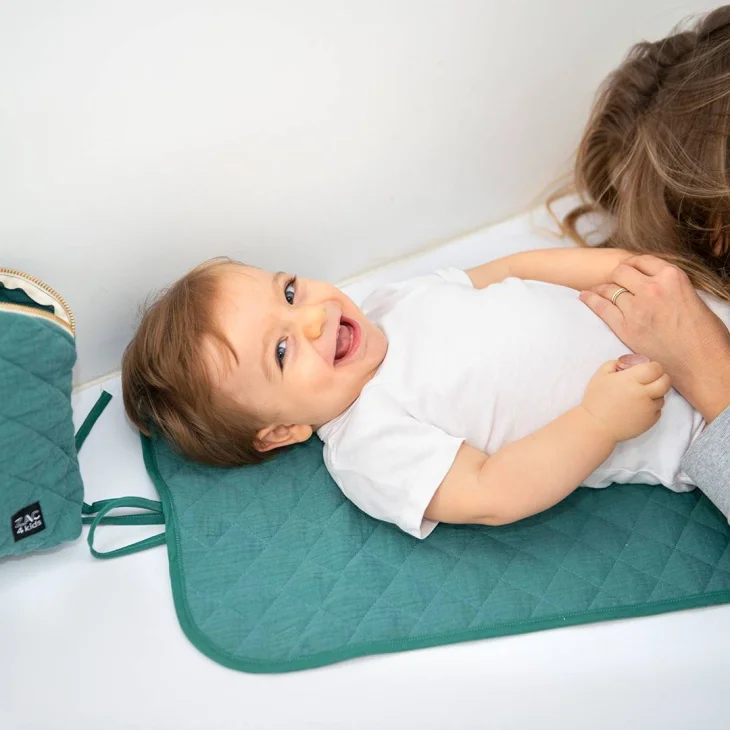 Zac 4 Kids Fasciatoio da Viaggio Matellasé Verde Eucalipto Zac 4 Kids Fasciatoio da Viaggio Matellasé Verde Eucalipto