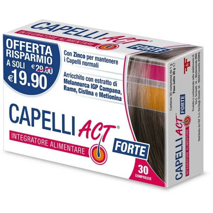 Capelli Act Forte Integratore Mantenimento Capelli 30 Compresse Capelli Act Forte Integratore Mantenimento Capelli 30 Compresse