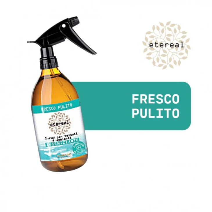 Etereal Spray Per Tessuti E Ambienti Igienizzante Fresco Pulito 250 Ml Etereal Spray Per Tessuti E Ambienti Igienizzante Fresco Pulito 250 Ml