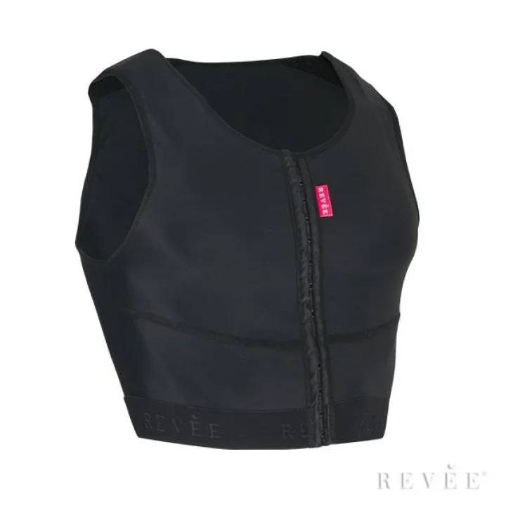 Rev&eacute;e Corpetto Guaina per Ginecomastia Black M Torace 98-106 cm