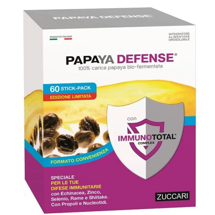 Zuccari Papaya Defense Integratore Difese Immunitarie 60 Stick Pack Zuccari Papaya Defense Integratore Difese Immunitarie 60 Stick Pack