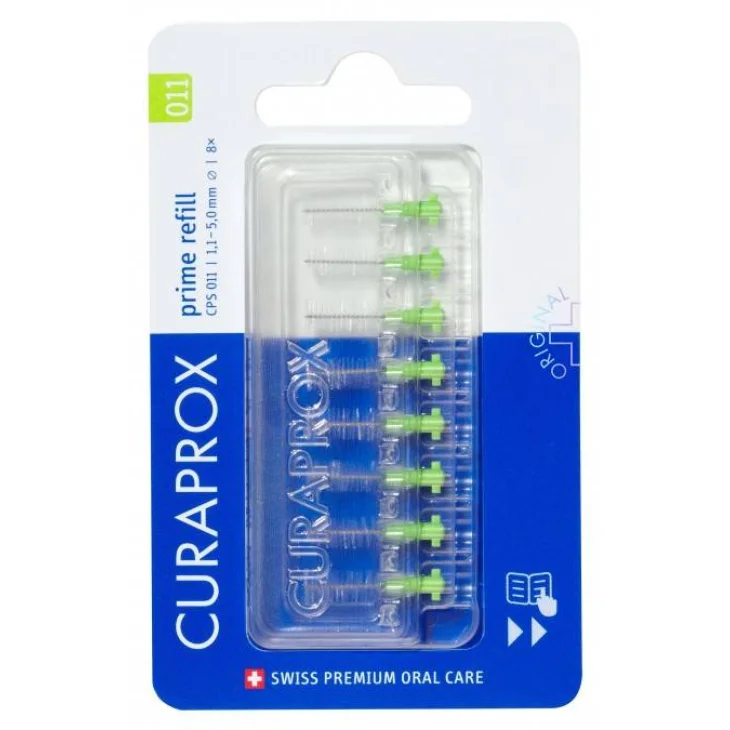 Curaprox Cps 011 Scovolino Prime Refill Lime Green 8 Pezzi Curaprox Cps 011 Scovolino Prime Refill Lime Green 8 Pezzi