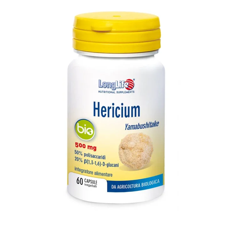Longlife Hericium Bio Integratore per Stomaco ed Intestino 60 capsule Longlife Hericium Bio Integratore per Stomaco ed Intestino 60 capsule