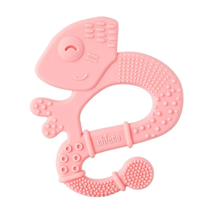 Chicco Massaggiagengive Soft Iguana con Setole Morbide Pink 2M+ Chicco Massaggiagengive Soft Iguana con Setole Morbide Pink 2M+