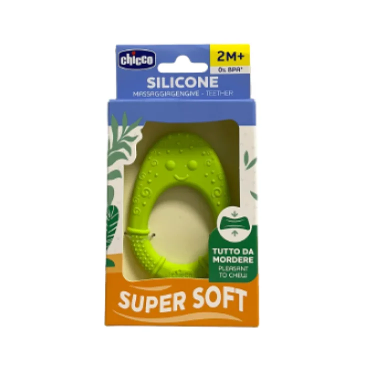 Chicco Silicone Massaggiagengive Verde 2M+ 1 Pezzo Chicco Silicone Massaggiagengive Verde 2M+ 1 Pezzo