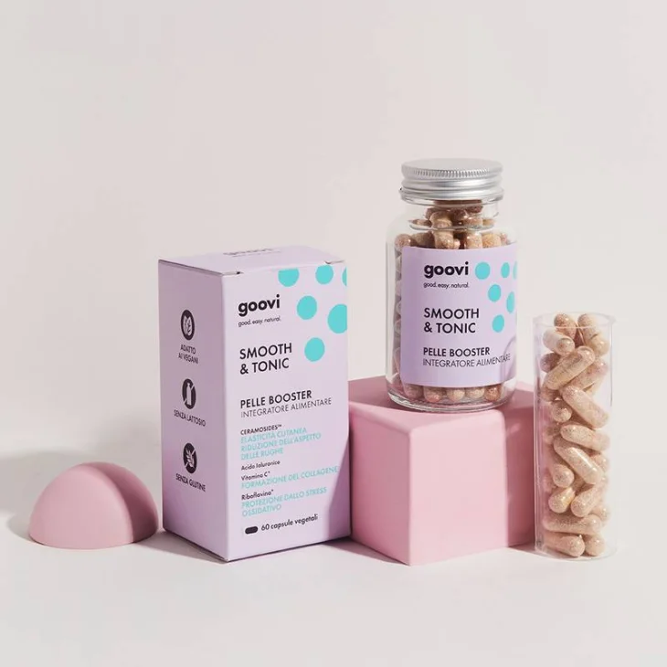 Goovi Integratore Pelle Booster Elasticità Cutanea 60 Capsule Goovi Integratore Pelle Booster Elasticità Cutanea 60 Capsule