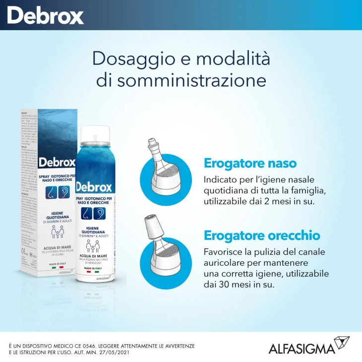 Debrox Spray Isotonico Per Naso e Orecchie 125 ml