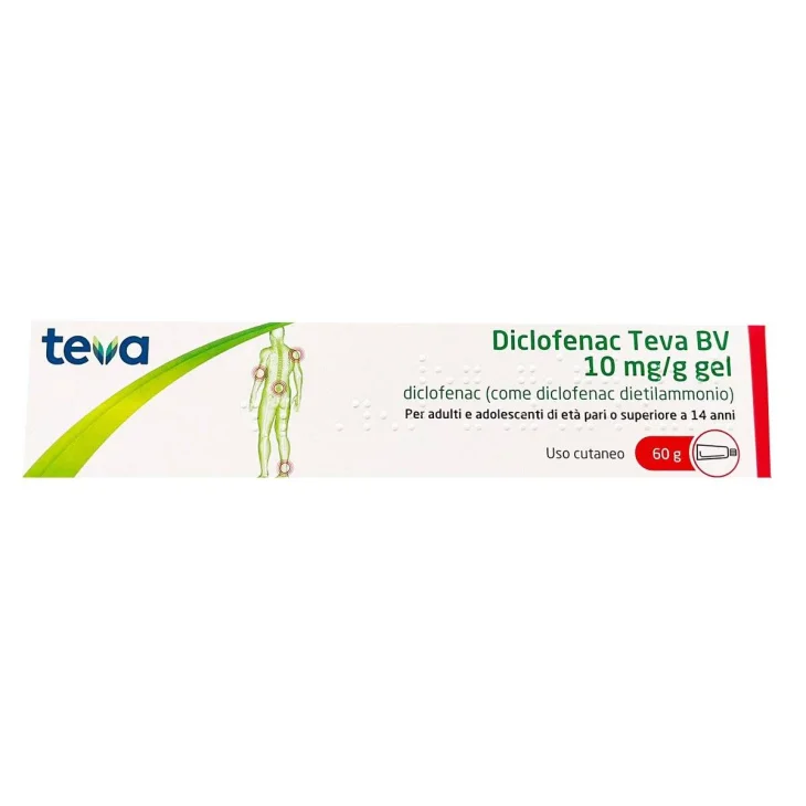 Teva Diclofenac Gel Dolori Muscolari 60g 20mg/g